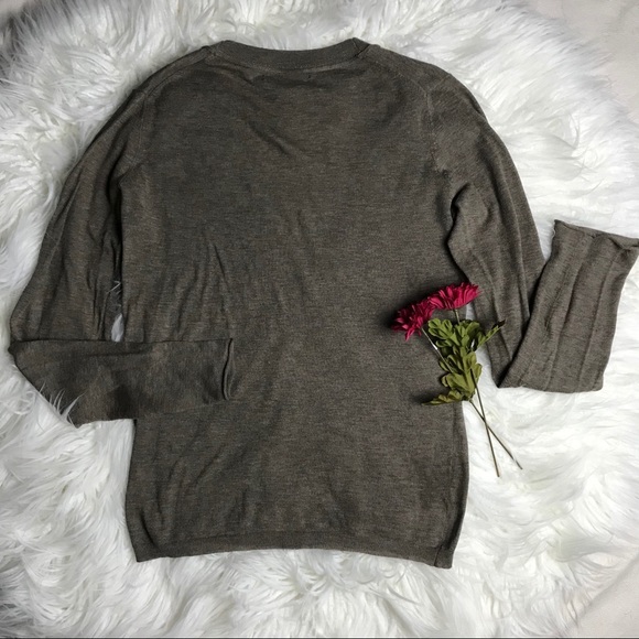 EUC Banana Republic Pima Cotton Ruffle Cardigan - Picture 5 of 8